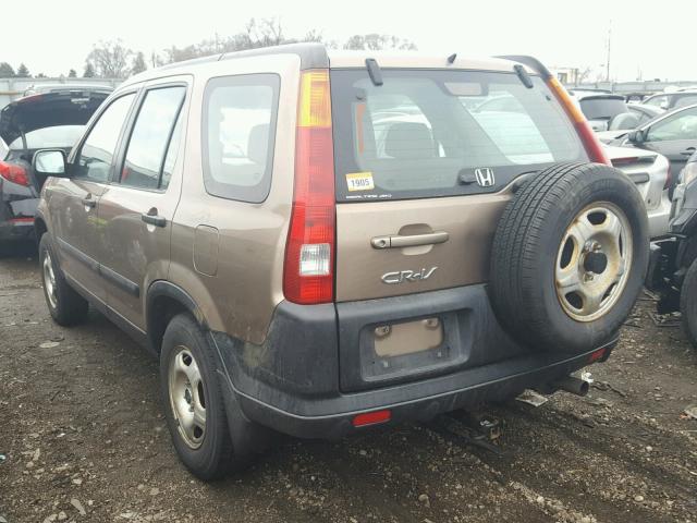 SHSRD78414U238161 - 2004 HONDA CR-V LX BROWN photo 3