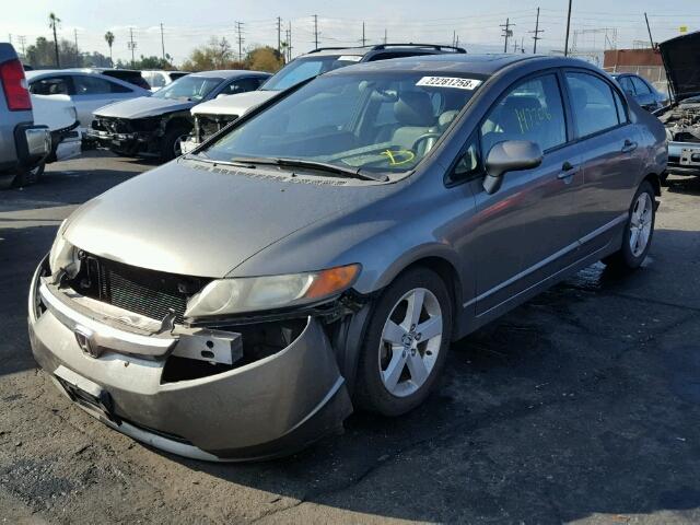 2HGFA16836H501769 - 2006 HONDA CIVIC EX GRAY photo 2