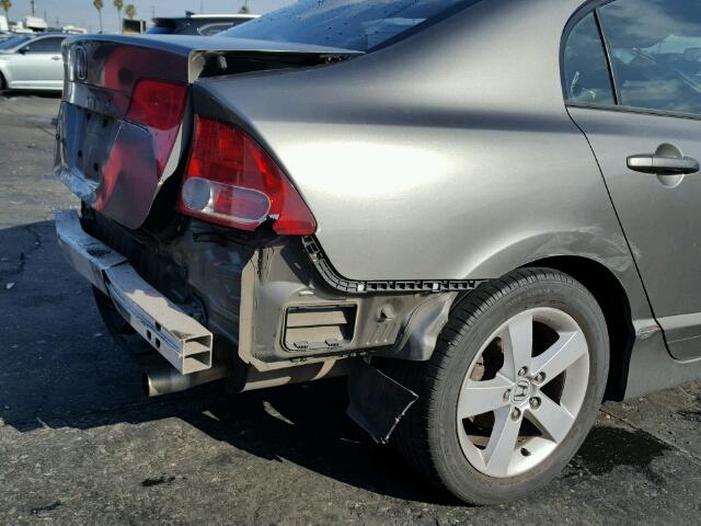 2HGFA16836H501769 - 2006 HONDA CIVIC EX GRAY photo 9