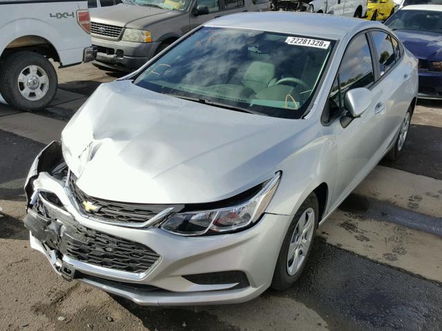 1G1BC5SM1G7233375 - 2016 CHEVROLET CRUZE LS SILVER photo 2