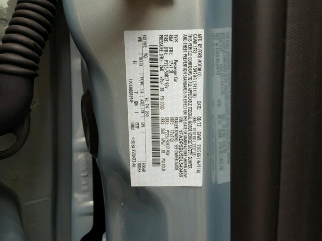 1FADP5BU5DL549469 - 2013 FORD C-MAX SEL BLUE photo 10