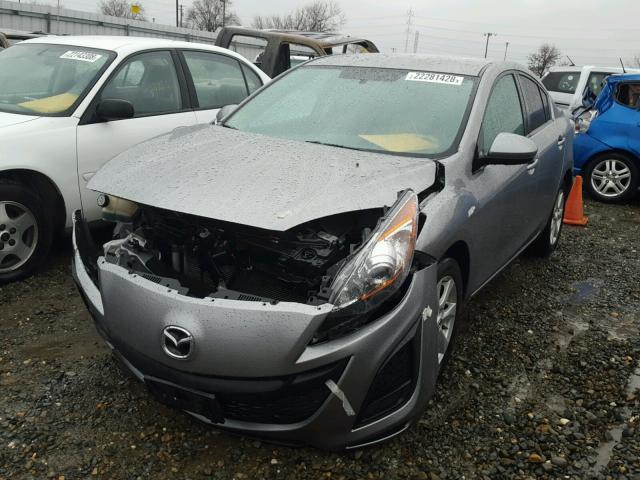 JM1BL1SG3A1248934 - 2010 MAZDA 3 I GRAY photo 2