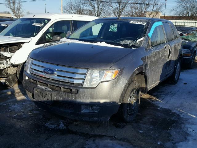 2FMDK3JC4ABA43418 - 2010 FORD EDGE SEL GRAY photo 2