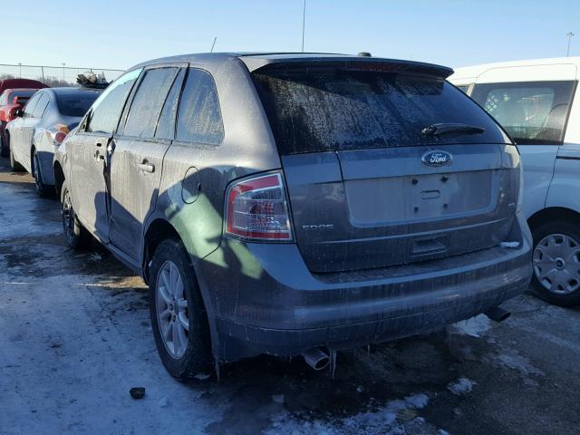 2FMDK3JC4ABA43418 - 2010 FORD EDGE SEL GRAY photo 3