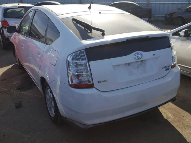 JTDKB20U683304039 - 2008 TOYOTA PRIUS WHITE photo 3