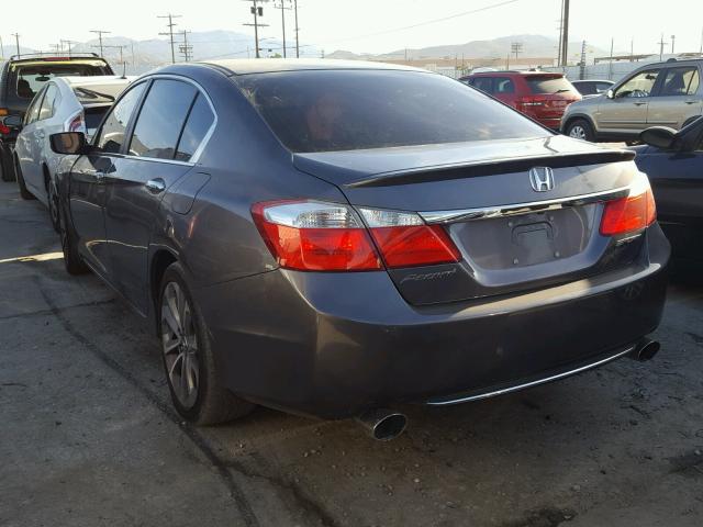 1HGCR2F57EA257080 - 2014 HONDA ACCORD SPO GRAY photo 3