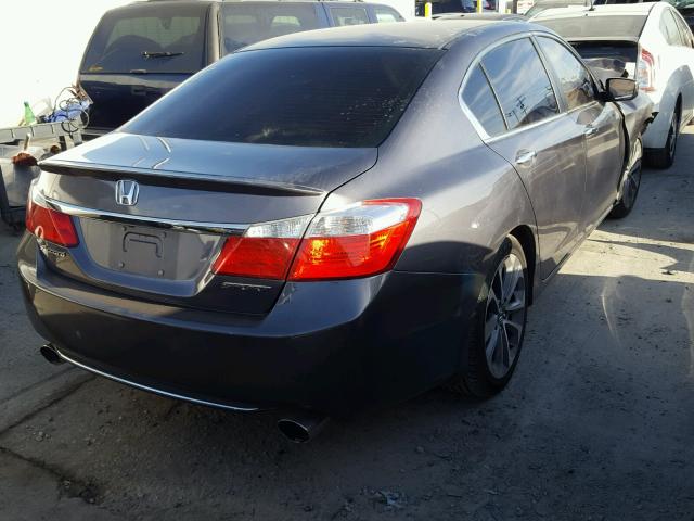 1HGCR2F57EA257080 - 2014 HONDA ACCORD SPO GRAY photo 4