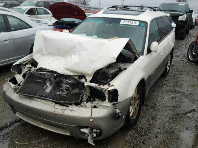 4S3BH686637608551 - 2003 SUBARU LEGACY OUT WHITE photo 2