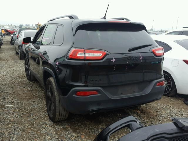 1C4PJMAB6GW349304 - 2016 JEEP CHEROKEE S BLACK photo 3