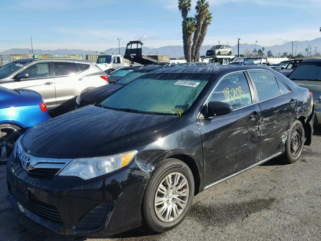 4T4BF1FK6ER374085 - 2014 TOYOTA CAMRY L BLACK photo 2