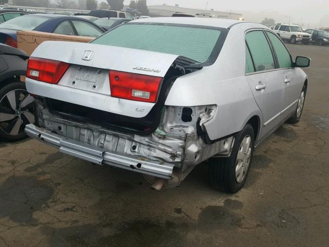 1HGCM56435A129426 - 2005 HONDA ACCORD LX SILVER photo 4