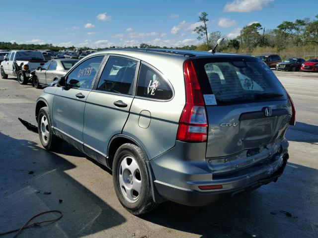 5J6RE3H39BL060833 - 2011 HONDA CR-V LX BLUE photo 3