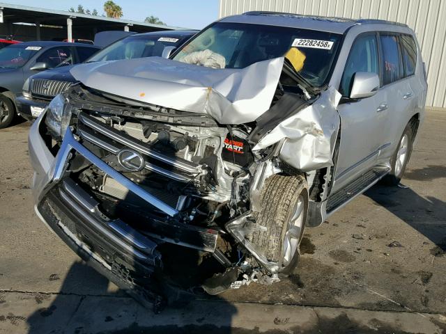 JTJBM7FX1E5083083 - 2014 LEXUS GX BASE SILVER photo 2