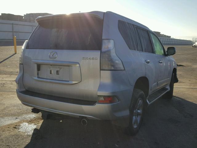 JTJBM7FX1E5083083 - 2014 LEXUS GX BASE SILVER photo 4