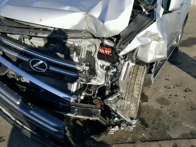 JTJBM7FX1E5083083 - 2014 LEXUS GX BASE SILVER photo 9