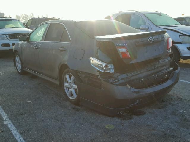 4T1BK46K68U573679 - 2008 TOYOTA CAMRY LE CHARCOAL photo 3