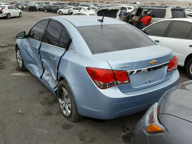 1G1PC5SH8C7282950 - 2012 CHEVROLET CRUZE LS BLUE photo 3