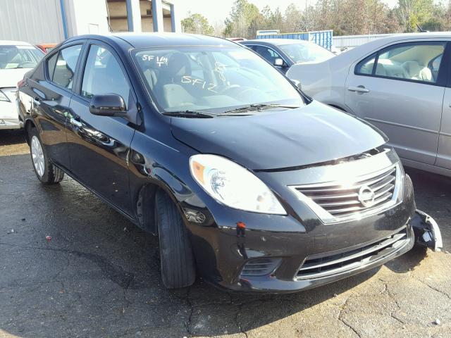 3N1CN7APXCL805999 - 2012 NISSAN VERSA S BLACK photo 1