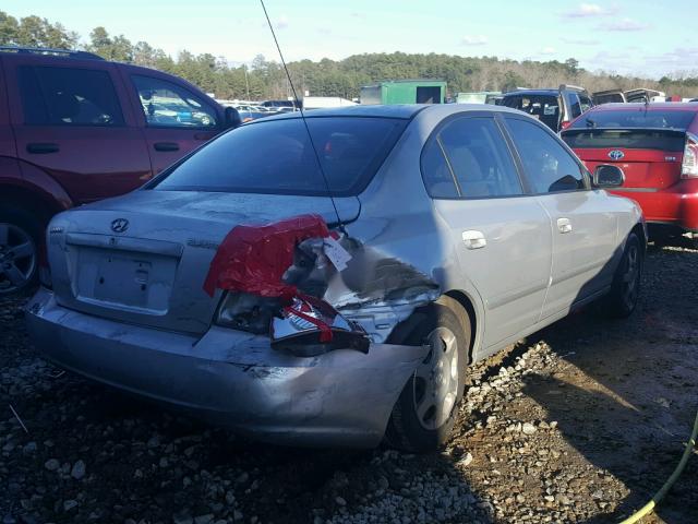 KMHDN45D33U608660 - 2003 HYUNDAI ELANTRA GL SILVER photo 4