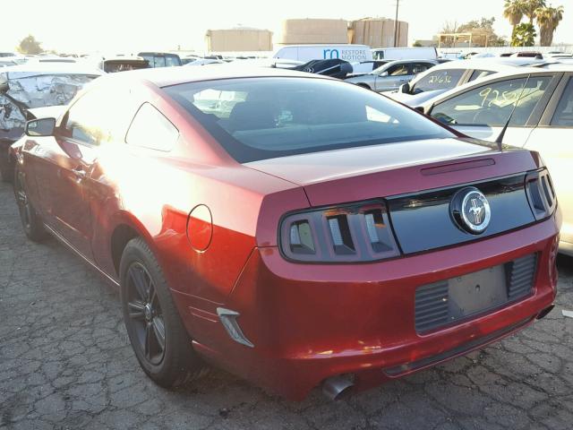 1ZVBP8AMXE5313844 - 2014 FORD MUSTANG RED photo 3