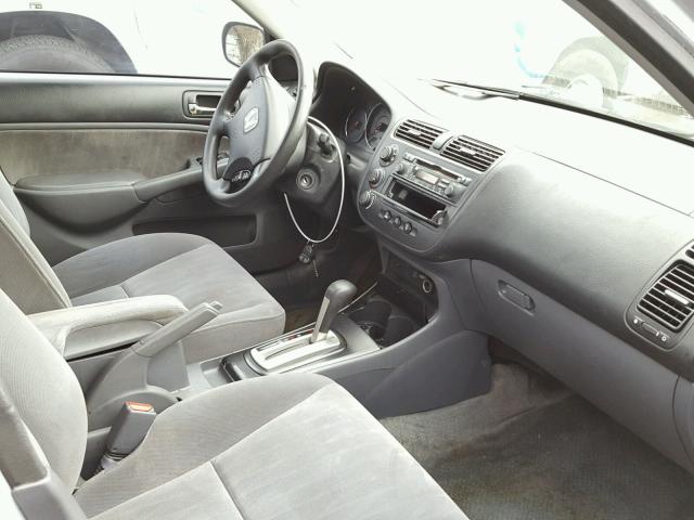 2HGES16543H572117 - 2003 HONDA CIVIC LX SILVER photo 5