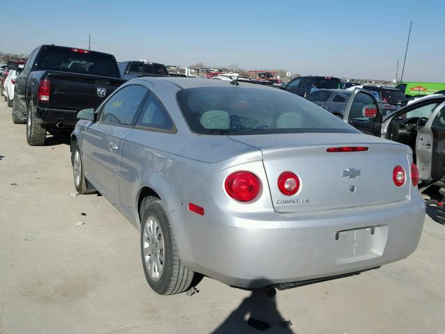 1G1AS18H397198469 - 2009 CHEVROLET COBALT LS SILVER photo 3