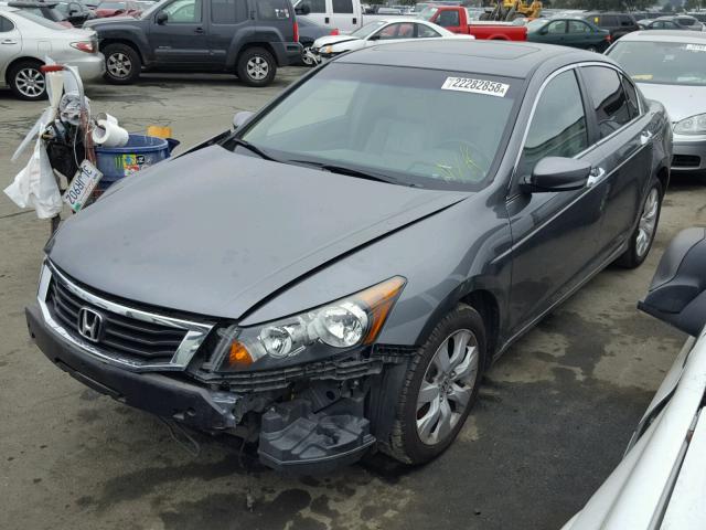 1HGCP36869A042348 - 2009 HONDA ACCORD EXL CHARCOAL photo 2