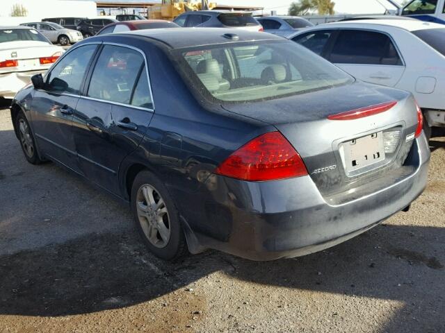 1HGCM56856A049095 - 2006 HONDA ACCORD EX BLUE photo 3