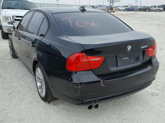 WBAPH5C59BA444435 - 2011 BMW 328 I SULE BLACK photo 3