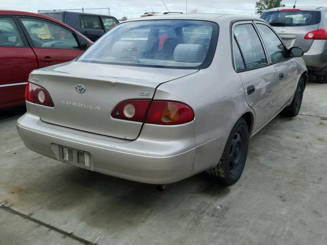 1NXBR12EX2Z618138 - 2002 TOYOTA COROLLA CE BEIGE photo 4