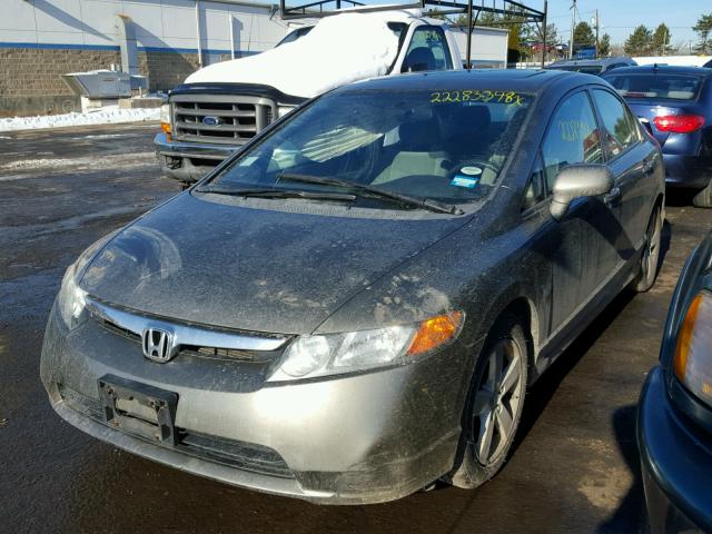 2HGFA16818H328479 - 2008 HONDA CIVIC EX SILVER photo 2