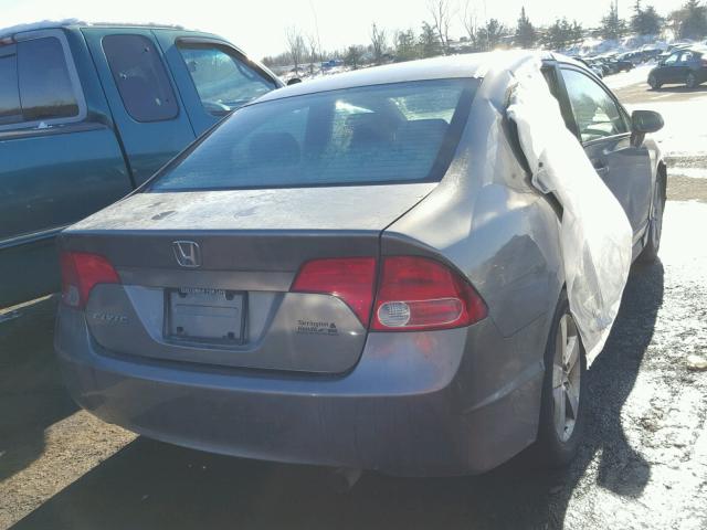 2HGFA16818H328479 - 2008 HONDA CIVIC EX SILVER photo 4