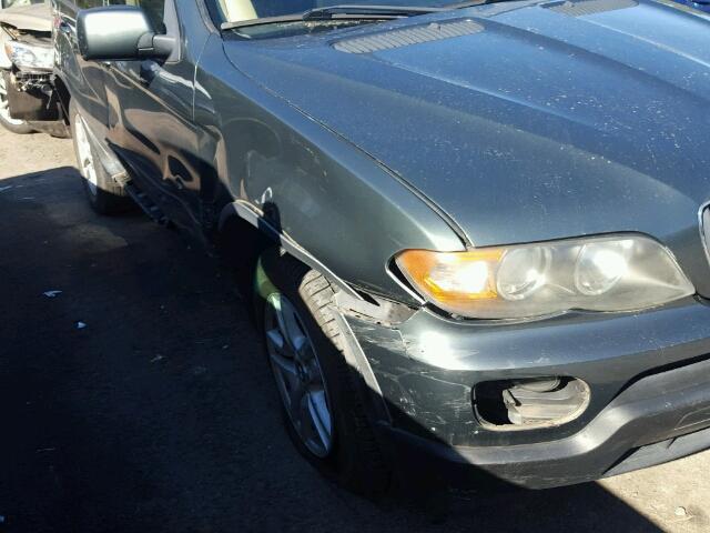 5UXFA13536LY30949 - 2006 BMW X5 3.0I GRAY photo 9