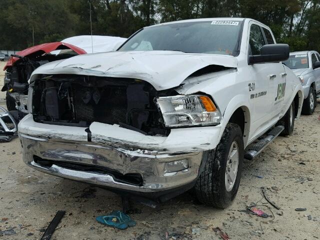 1C6RD7GT6CS177382 - 2012 DODGE RAM 1500 S WHITE photo 2