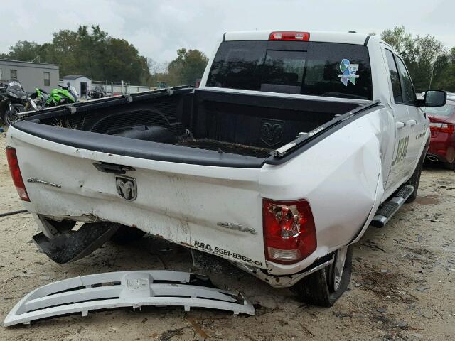 1C6RD7GT6CS177382 - 2012 DODGE RAM 1500 S WHITE photo 4