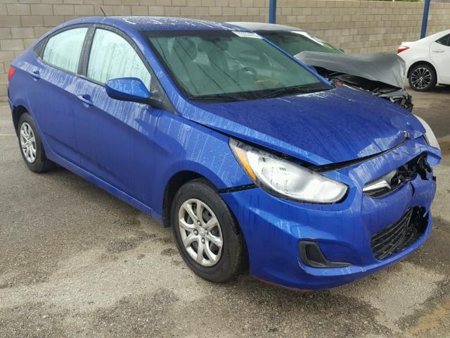 KMHCT4AE3EU661331 - 2014 HYUNDAI ACCENT GLS BLUE photo 1