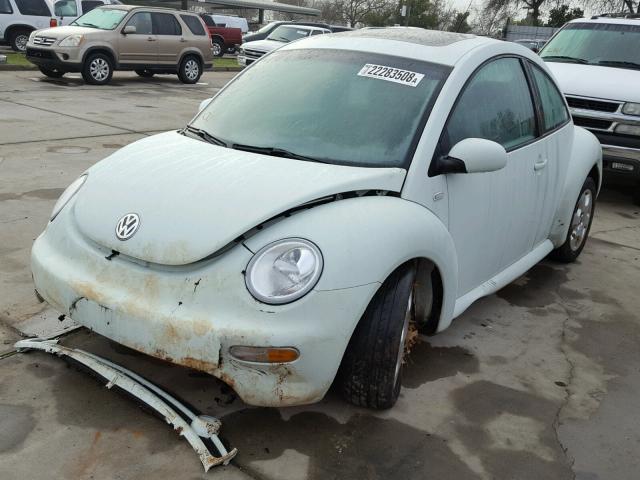 3VWCK21C72M454500 - 2002 VOLKSWAGEN NEW BEETLE TURQUOISE photo 2