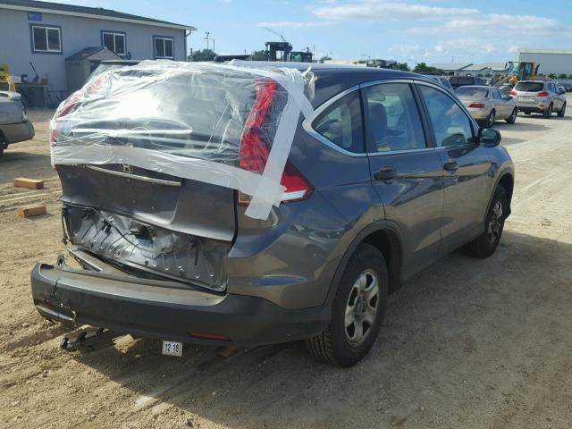 2HKRM3H32EH513787 - 2014 HONDA CR-V LX GRAY photo 4