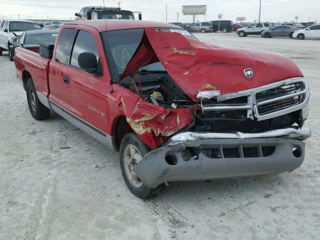 1B7GL22X2WS754865 - 1998 DODGE DAKOTA RED photo 1