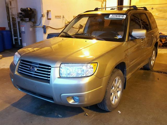 JF1SG65648H726774 - 2008 SUBARU FORESTER 2 GOLD photo 2