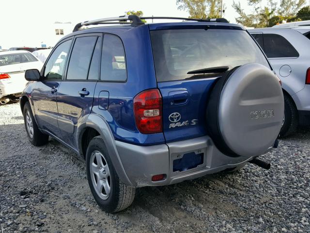 JTEGD20V450075247 - 2005 TOYOTA RAV4 BLUE photo 3