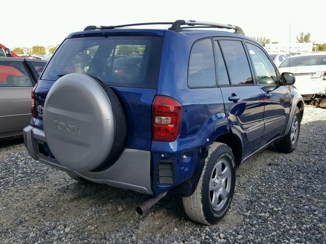 JTEGD20V450075247 - 2005 TOYOTA RAV4 BLUE photo 4