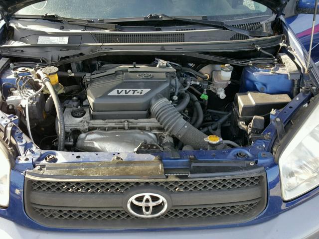 JTEGD20V450075247 - 2005 TOYOTA RAV4 BLUE photo 7