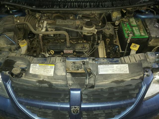 2D8GP44L07R325304 - 2007 DODGE GRAND CARA BLUE photo 7