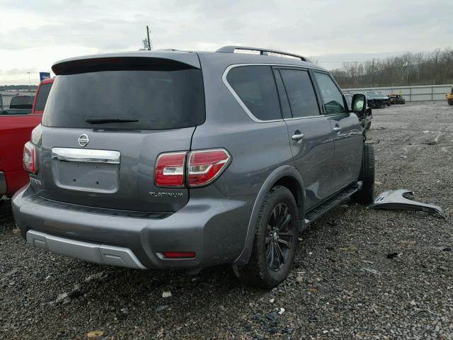 JN8AY2ND9H9004130 - 2017 NISSAN ARMADA SV GRAY photo 4