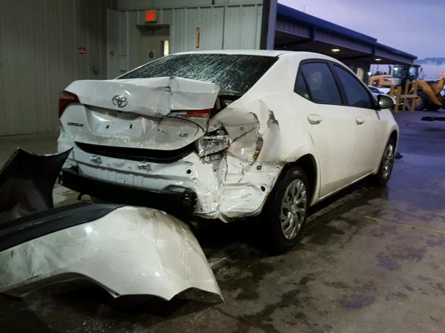 5YFBURHE2HP645414 - 2017 TOYOTA COROLLA L WHITE photo 4