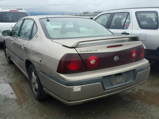 2G1WH55K529234193 - 2002 CHEVROLET IMPALA LS TAN photo 3