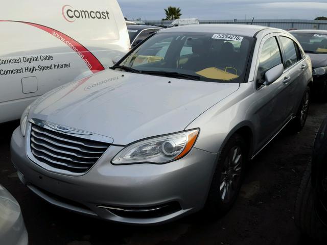 1C3CCBAB8CN319898 - 2012 CHRYSLER 200 LX SILVER photo 2