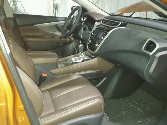 5N1AZ2MH1FN288589 - 2015 NISSAN MURANO S ORANGE photo 5