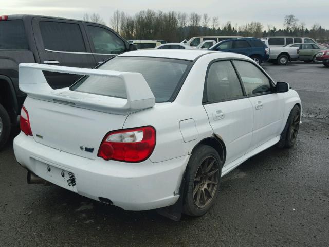 JF1GD70675L504668 - 2005 SUBARU IMPREZA WR WHITE photo 4